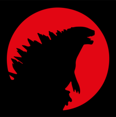 Godzilla 13 Technical Stencil Svg Design File, Free Vectors File